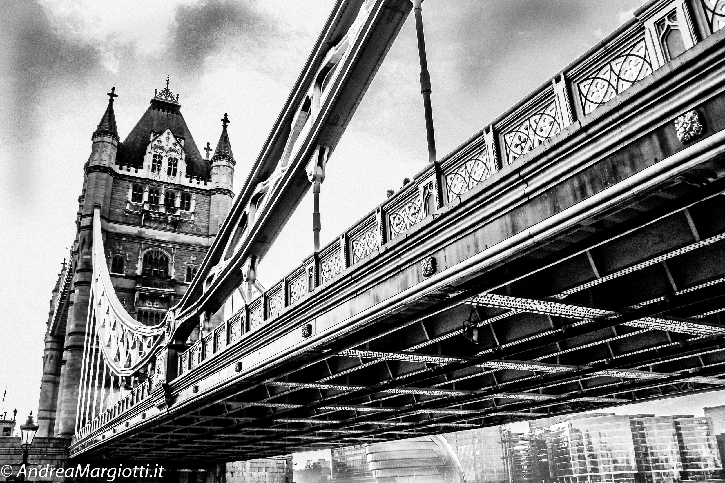 London Tower Bridge black & white
